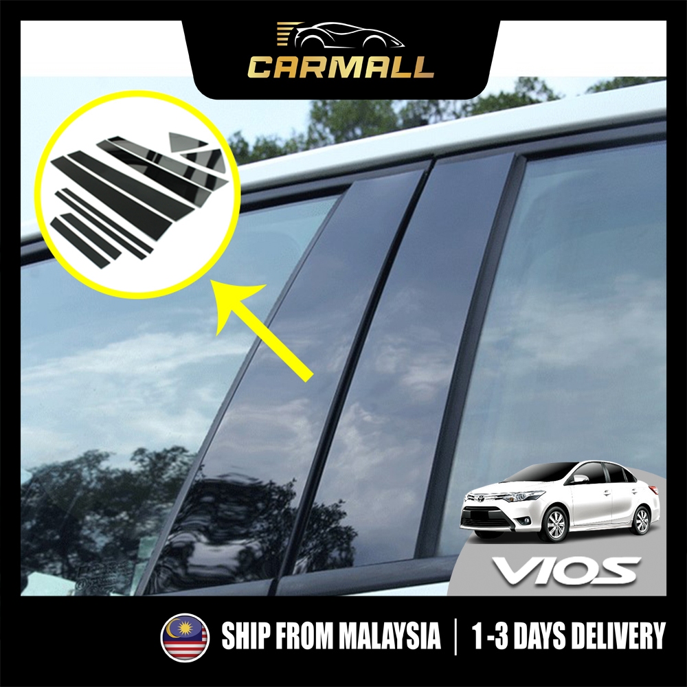 Toyota Vios (3rd Gen) เสาประตู Dark (PC) หน้าต่างประตู PC Center Pillar Cover 2013-2019 XP150 NCP150