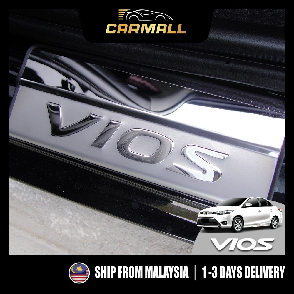 Toyota Vios (3rd Gen) บันไดประตู / Scuff Plate Scuff Sill Cover Panel Step Protector 2013-2019 XP150
