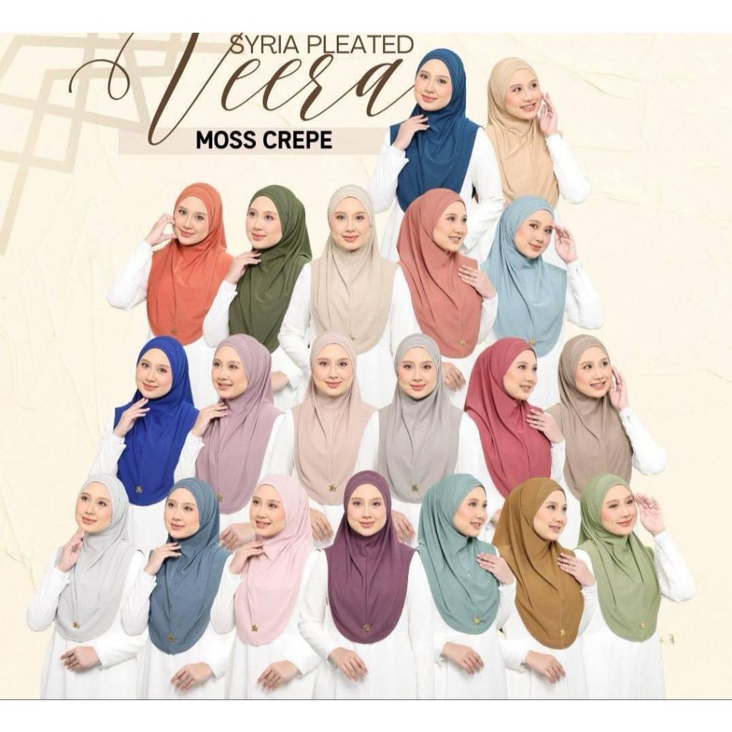 TUDUNG SIRIA PLEATED VEERA (เฉพาะภายใน)