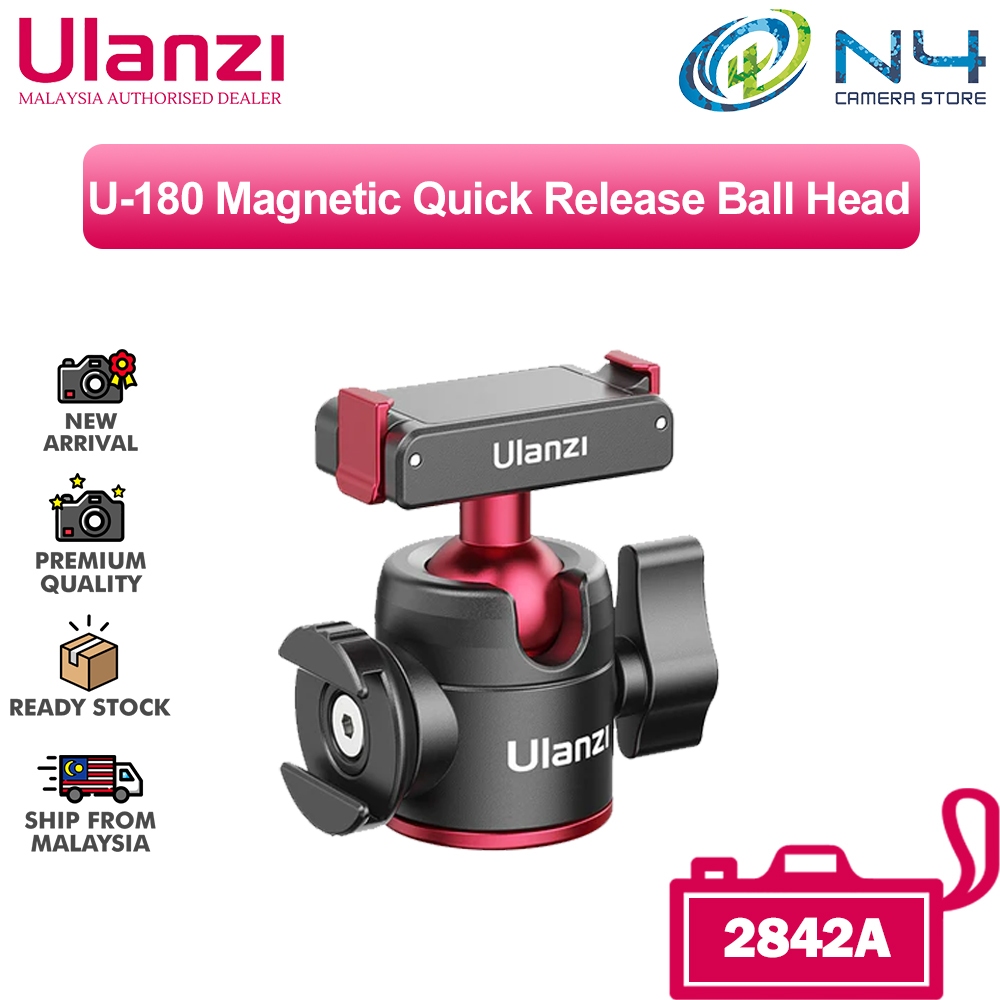 Ulanzi U-180 Magnetic Quick Release Ball Head สําหรับ DJI Action 3/4 2842A