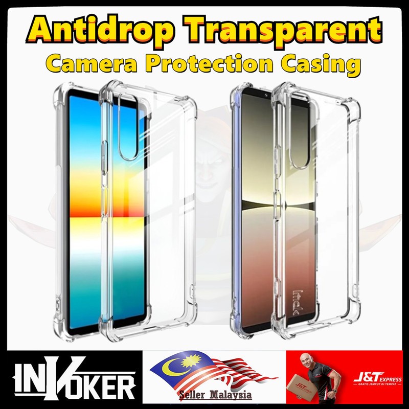 Sony Xperia 10 iv / Xperia 5 iv / Xperia 1 iv / Xperia Pro i / เคสป้องกันกล้องแบบใสป้องกันการตก / ปล