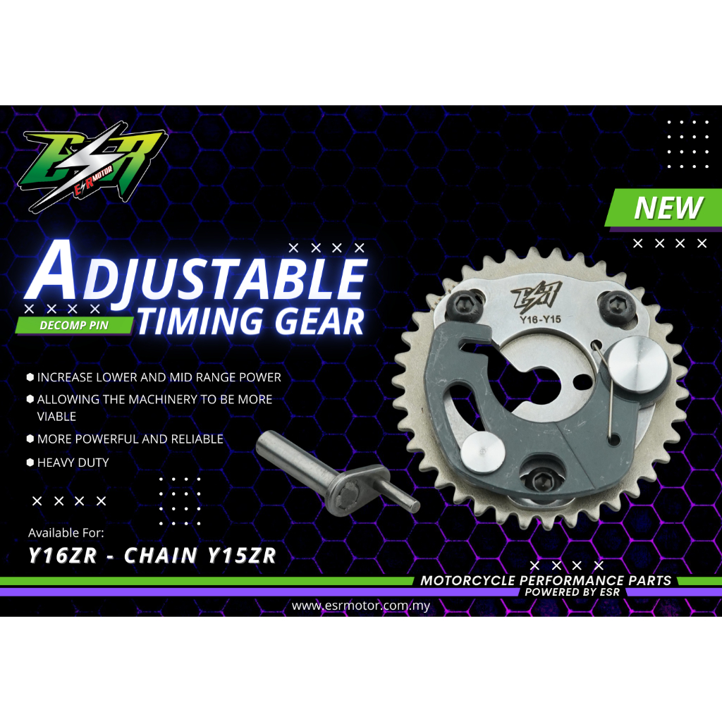 ESR MOTOR ADJUSTABLE CAM PULLEY DECOMP PIN