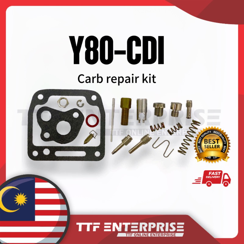 YAMAHA Y80-CDI CARB REPAIR KIT (A) ชุดโปสเตอร์ชุดขาตั้ง Y 80 Y-80 Y80 CDI