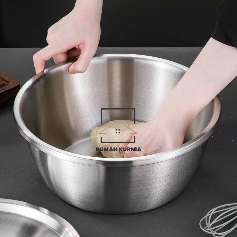 ชามผสมสแตนเลส ของพวกเขา 304 / ชามซุปหนา / ทําอาหารได้ / ชามผสมสแตนเลส