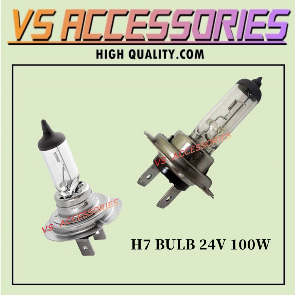 H7 BULB 24V 100W สําหรับชิ้น