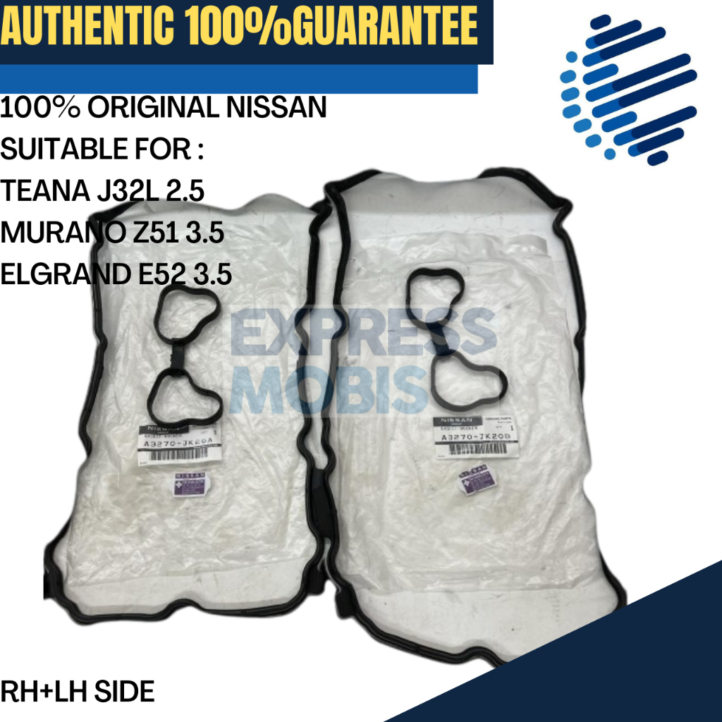 NISSAN TEANA 2.5 ฝาครอบวาล์ว GASKET RH / LH A3270-JK20A / A3270-JK20B J32L 2.5 MURANO Z51 3.5 ELGRAN