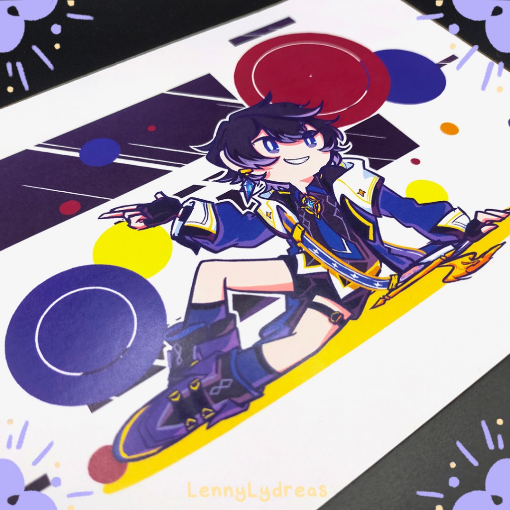 Elsword Postcard Noah Ebalon A5 Print [LennyLydreas]
