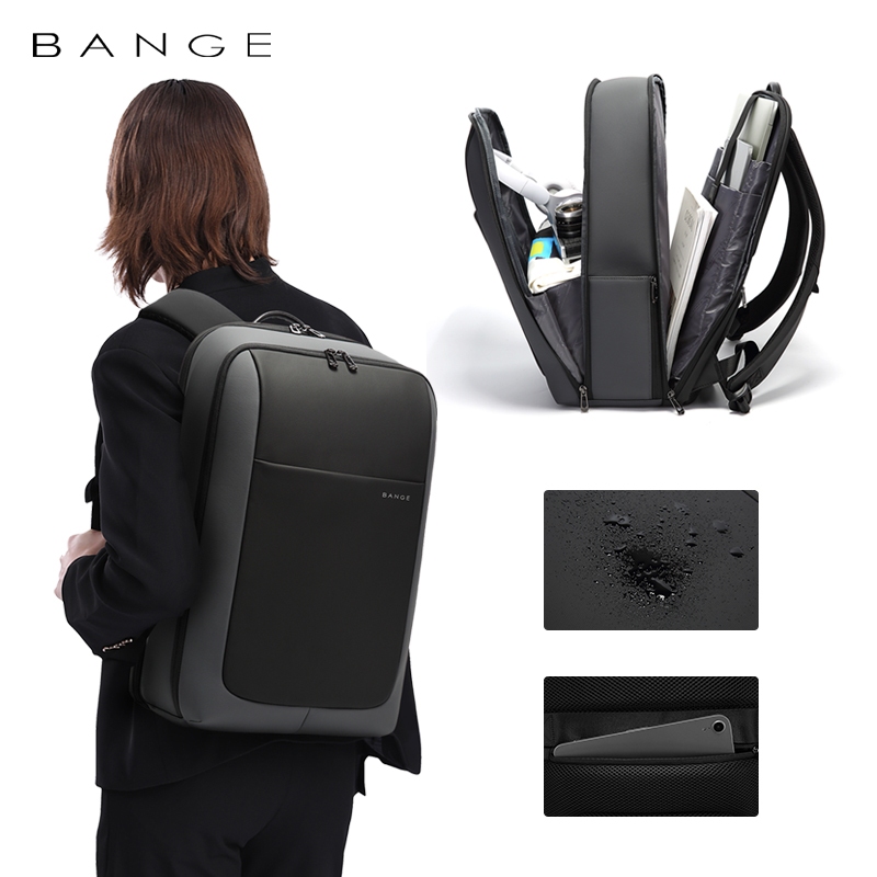 Bange Kraken Business Travel Laptop Backpack ความจุขนาดใหญ่ Slim และพกพาสะดวก กระเป๋าเป้แล็ปท็อป (15