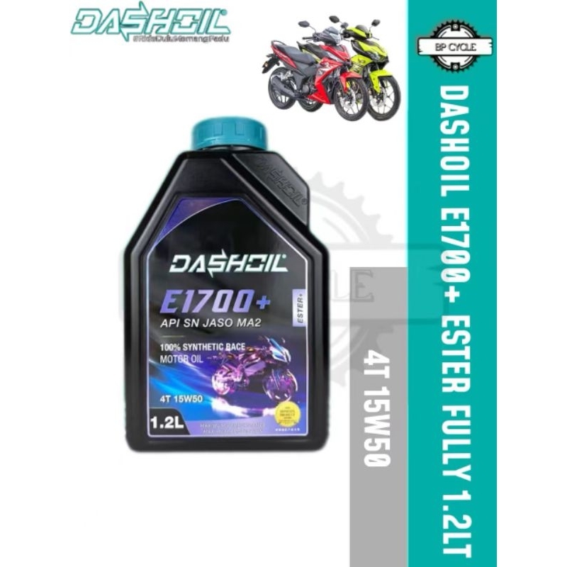 Dashoil E1700+ Ester 15w50 เครื่องยนต์ SN สังเคราะห์ 100% สีดํา