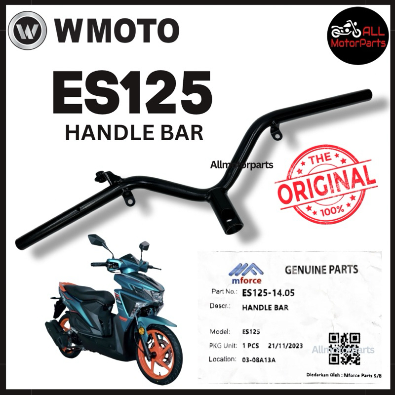 WMOTO ES125 ES 125 HANDLE BAR STEERING BAR TAPAK TANGAN ES125-14.05 WMOTO