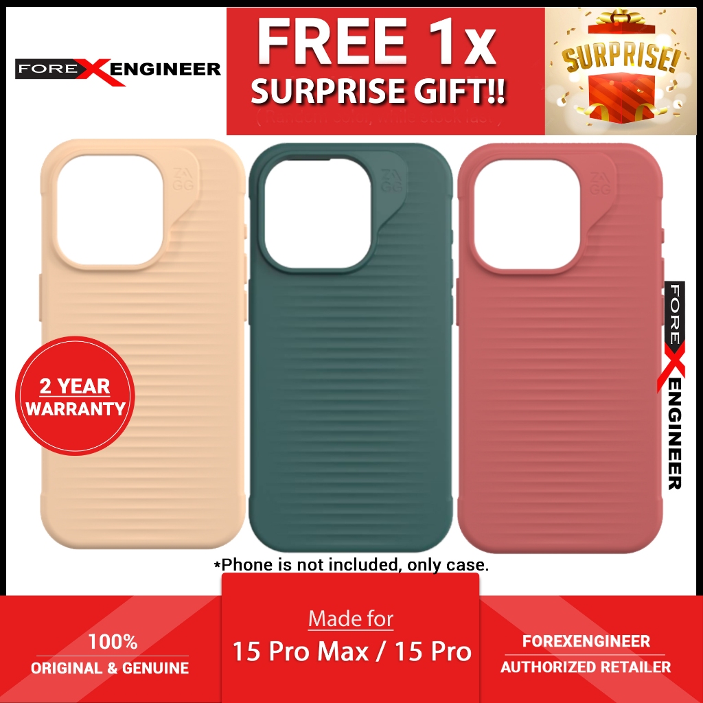 [ 15 Pro Max / 15 Pro ] ZAGG Luxe Snap Case - การชาร์จแบบแม่เหล็ก