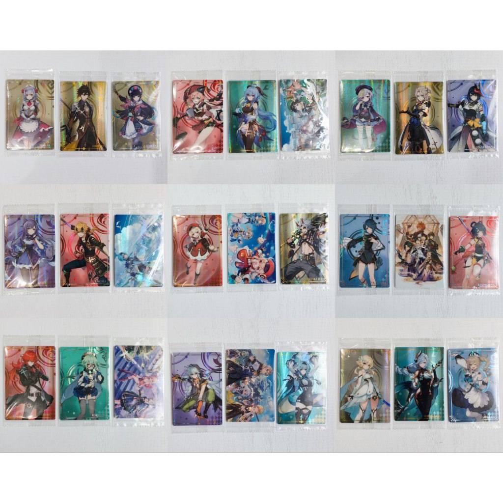 การ์ดเวเฟอร์ Genshin Impact Vol.1 และ Vol.2 Bandai Limited ชุด