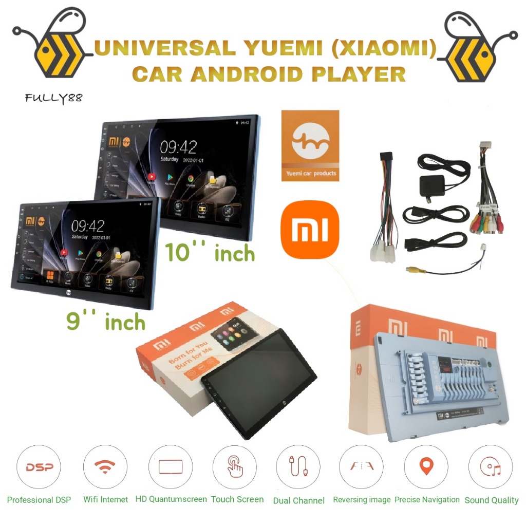 Xiaomi Yuemi Car Android Player M1* M3* M5 2/4/8 RAM + 32/64/128/256 GB 360 กล้อง Proton Perodua Hon