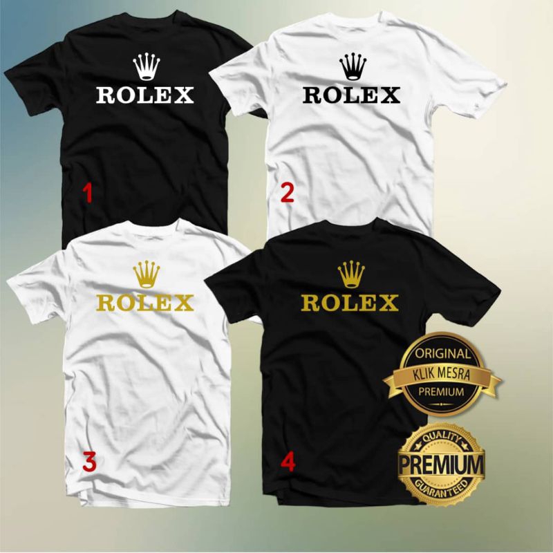 Rolex เสื้อยืดผู้ชาย/ผู้หญิงคุณภาพสูง