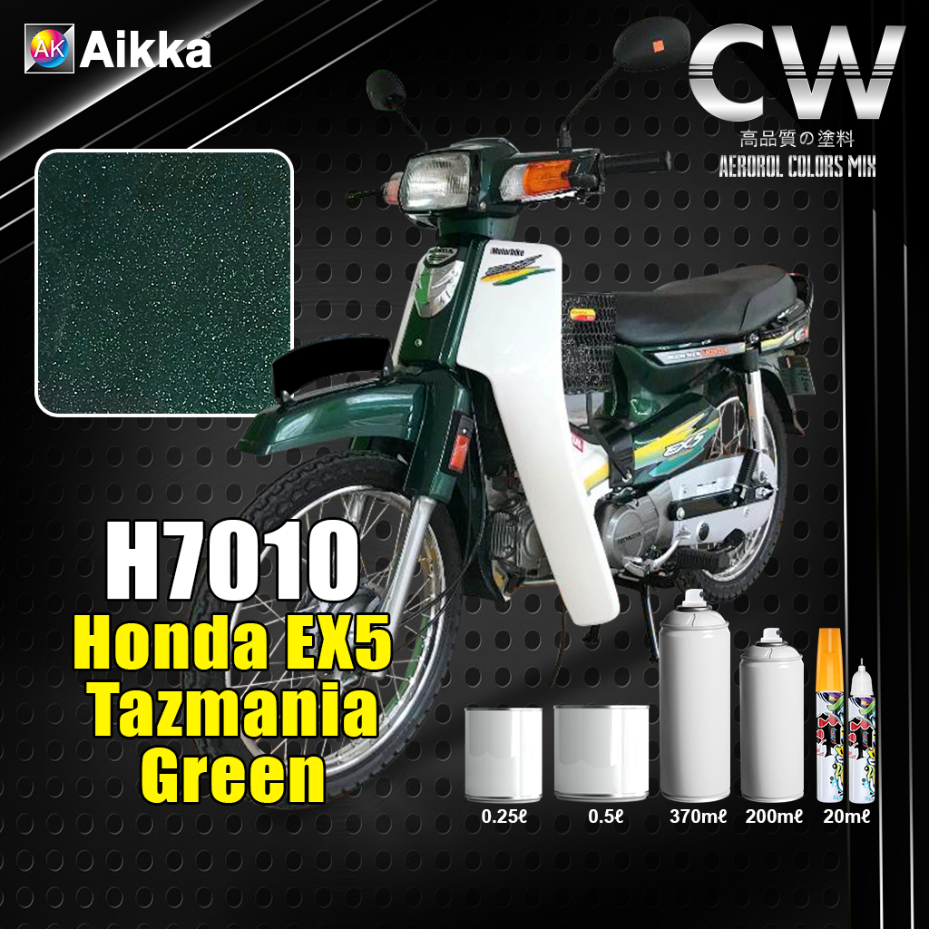 [ Hijau Honda EX5 Dream Tazmania Green ] H7010 Cover Set Kalar Hijap 370ml 0.25L /0.5L Spray Cat 2K 