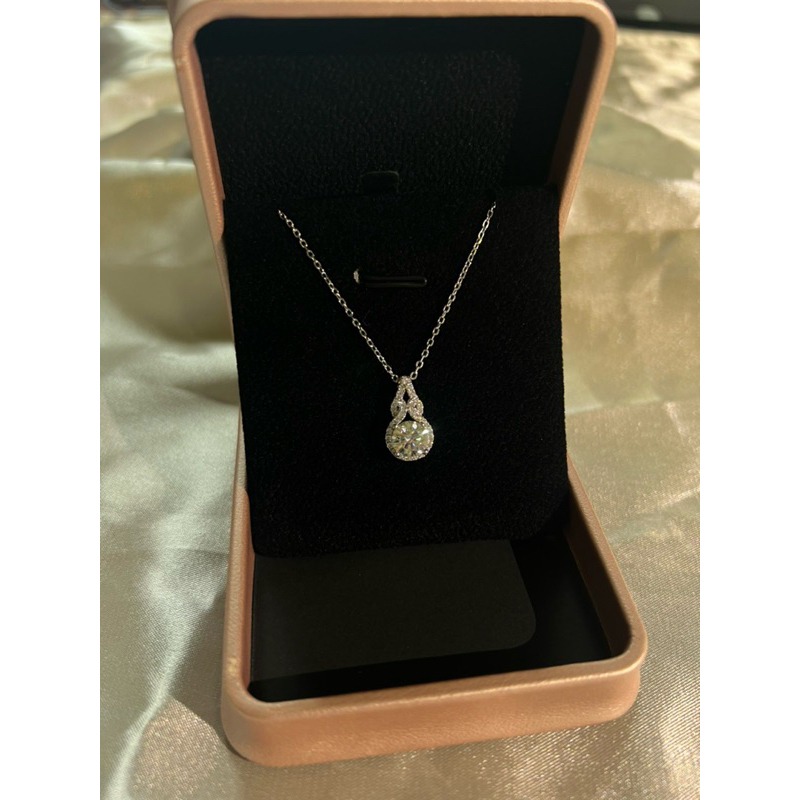 Great Deal 1ct Moissanite จี้ S925 สร้อยคอ