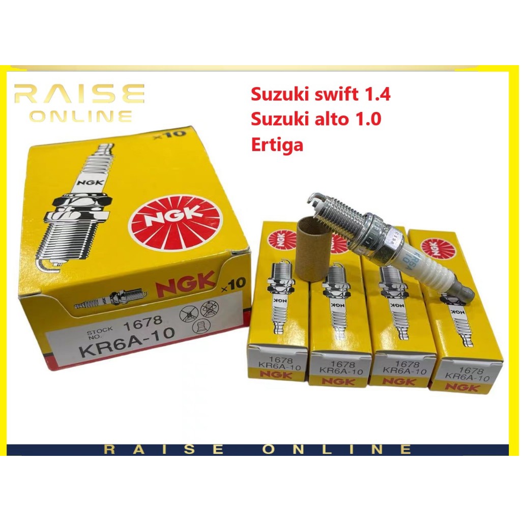 หัวเทียน NGK KR6A-10 Suzuki swift 1.4 Suzuki alto 1.0 Ertiga ราคา 1 ชิ้น