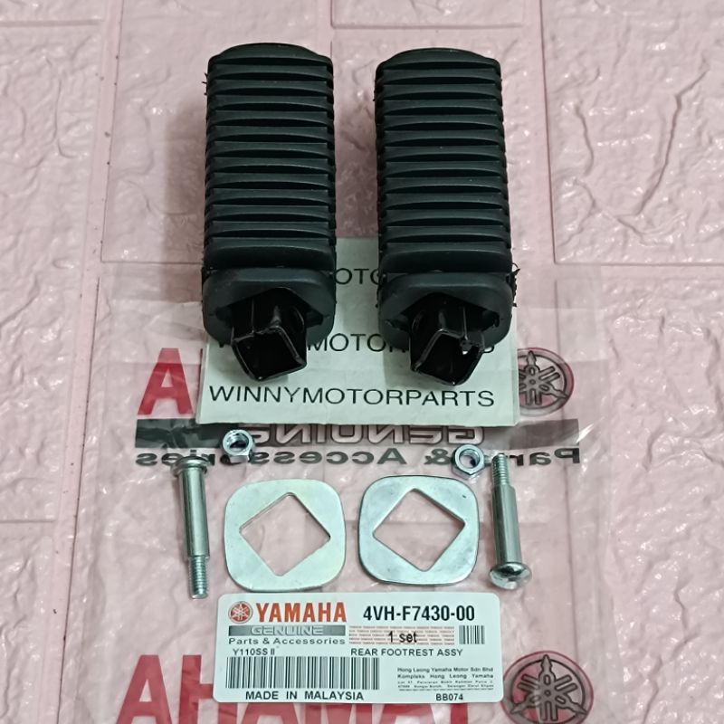 YAMAHA Y100NEW Y110NEW SS2 SRX SPORT2 SRE REAR FOOTREST PEDAL PEMINJAK KAKI BELAKANG SET 4VH-F7430-0