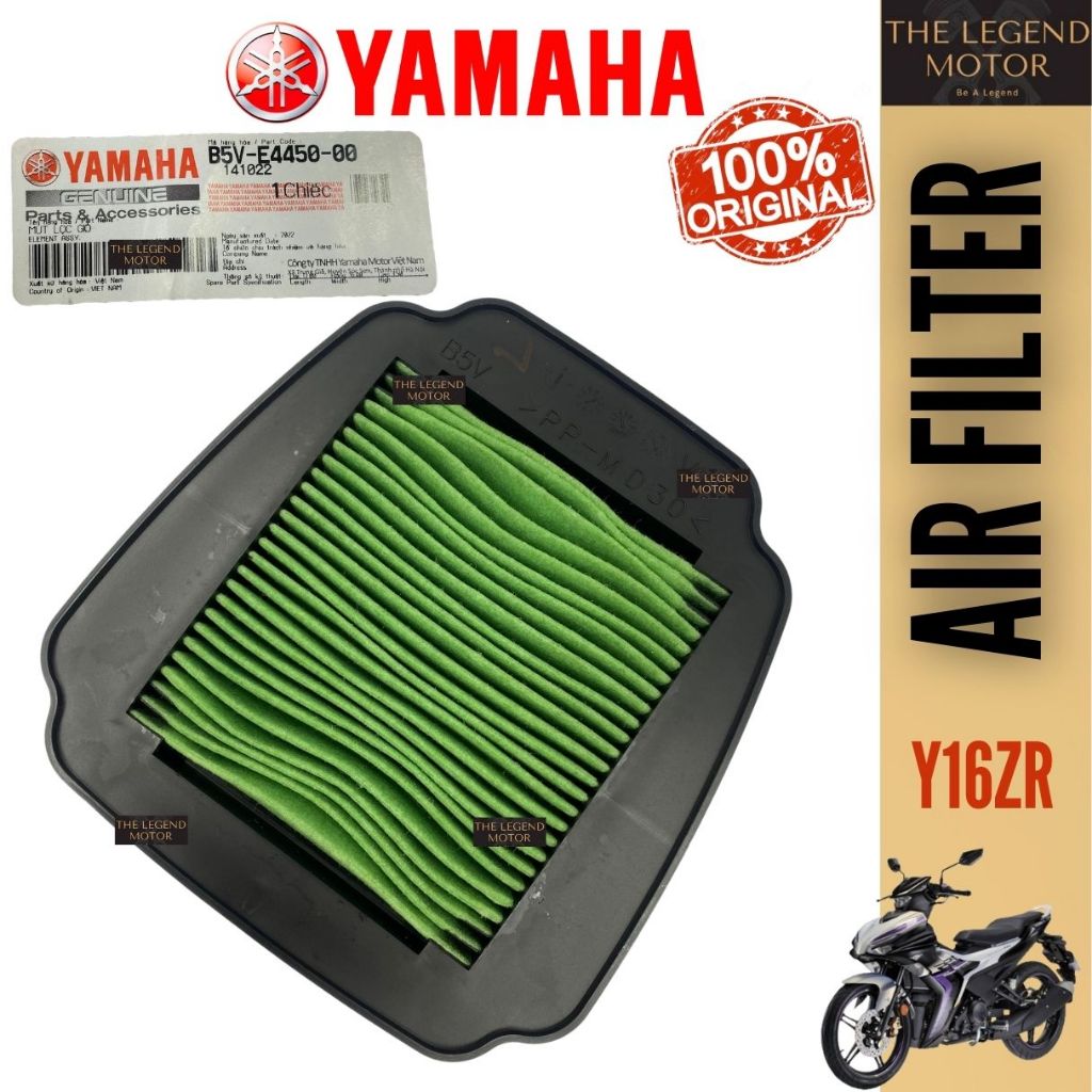 Y16 ZR Y16ZR กรองอากาศองค์ประกอบทําความสะอาด Assy Penapis Angin Udara B5V-E4450-00 Yamaha
