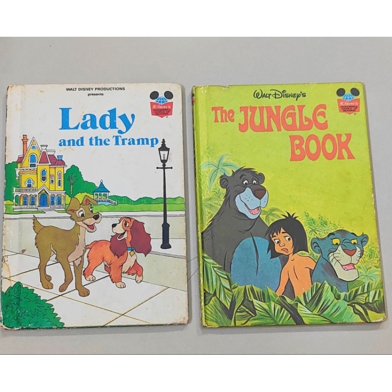 หนังสือมือสอง Walt Disney the Jungle Book Lady and the Tramp Children English classic Fairy Tales Ae