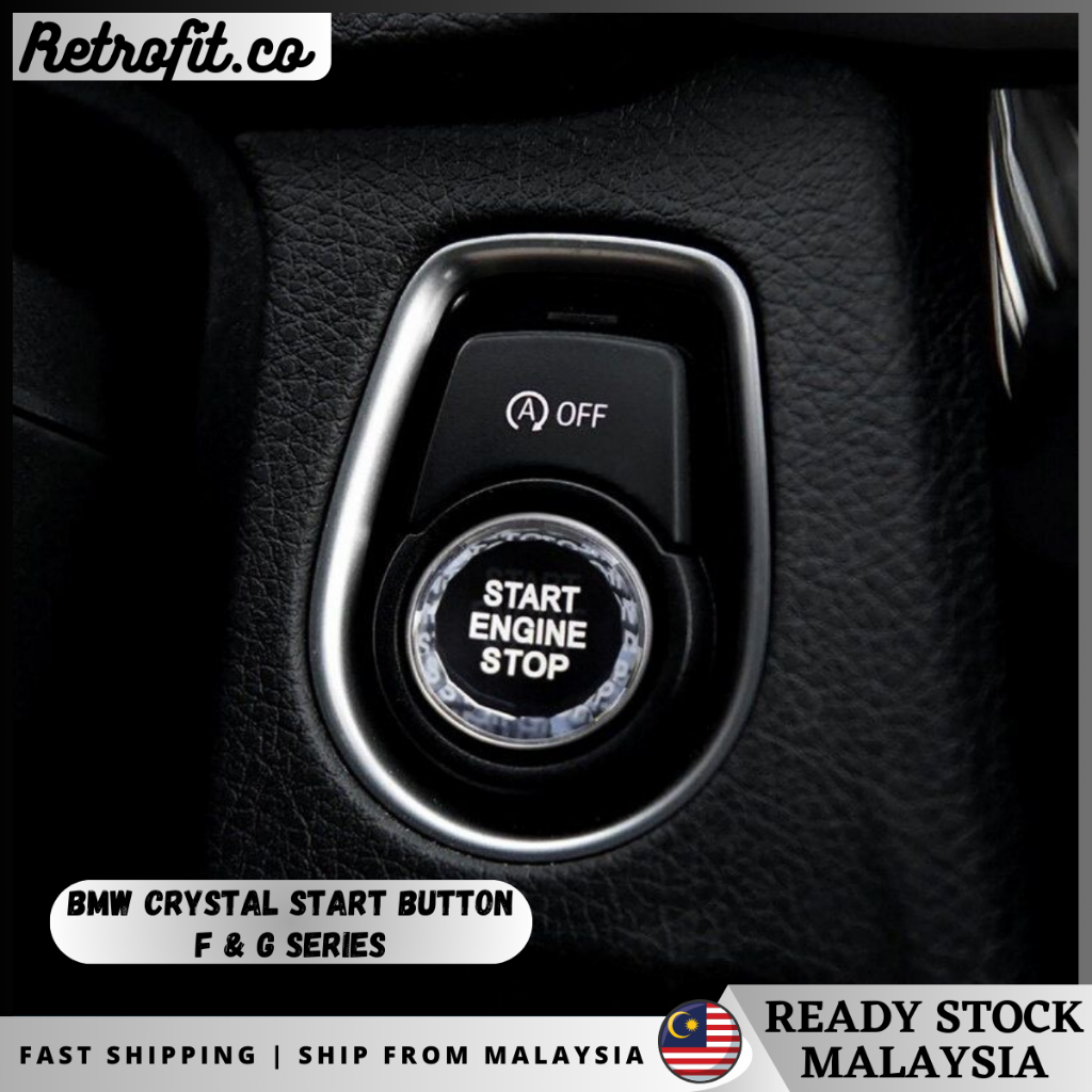 BMW คริสตัล Push Start ปุ่มโปร่งใสปุ่มเริ่มต้นสําหรับ BMW F & G Series F10 F30 F25 G01 G12 G30 马宝水 启