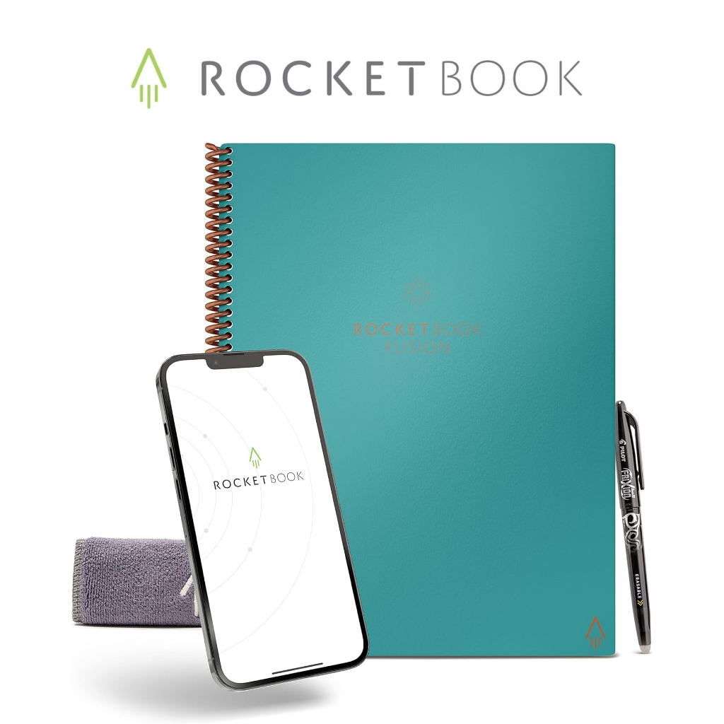 Rocketbook Fusion Smart Reusable Notebook - ปฏิทิน รายการ To-Do และ Note Template หน้า