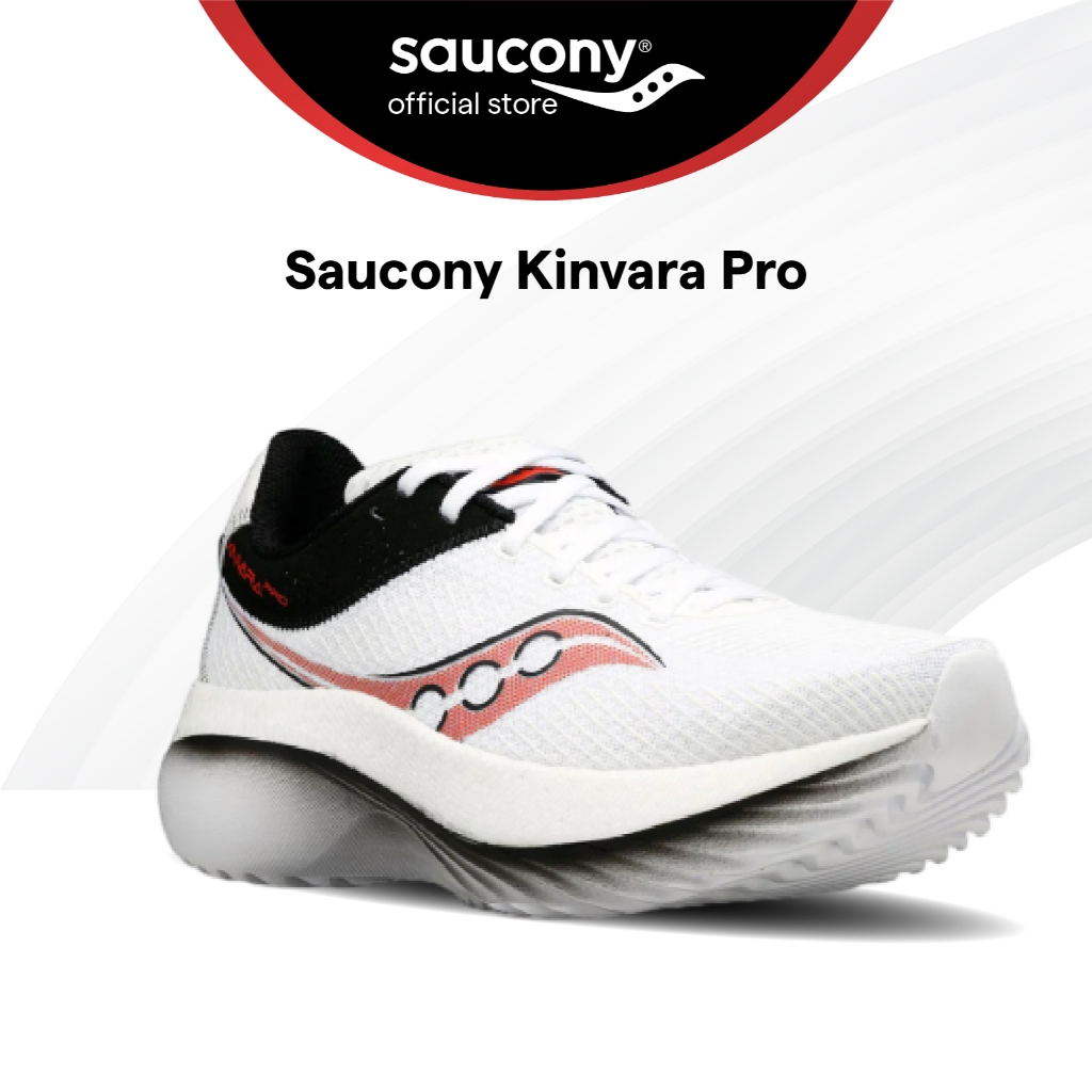 Saucony Kinvara Pro Road รองเท้าวิ่ง น้ําหนักเบา สําหรับผู้ชาย C(สีขาว/สีแดง) S20847-30