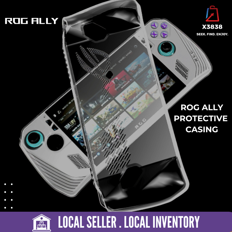 เคสป้องกันแบบโปร่งใส ASUS ROG Ally & ROG Ally X – กันกระแทก, Slim-Fit, อุปกรณ์เสริมสําหรับเล่นเกมที่ทนทาน