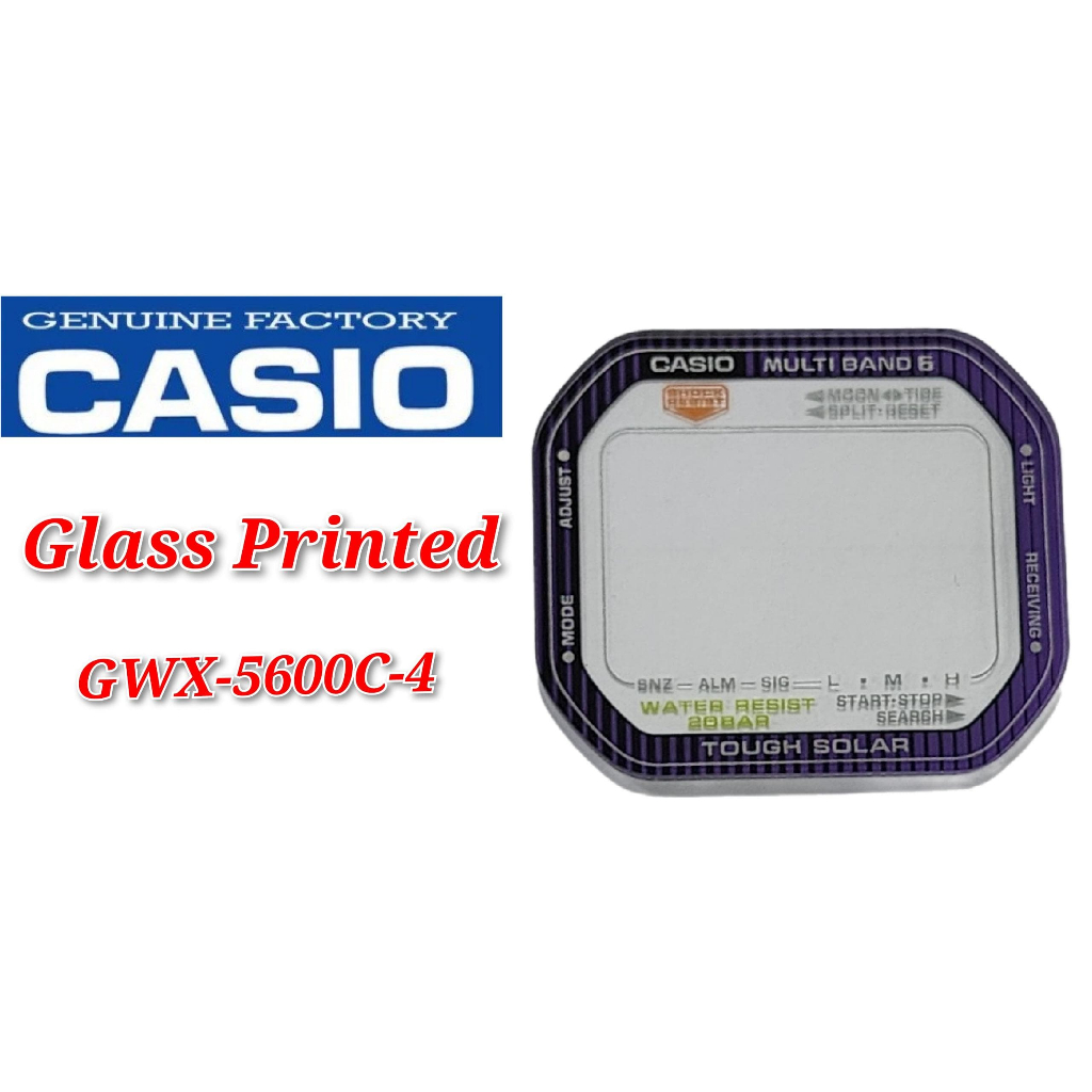 อะไหล่ทดแทน Casio G-Shock GWX-5600C-4 - GLASS/PRINTED