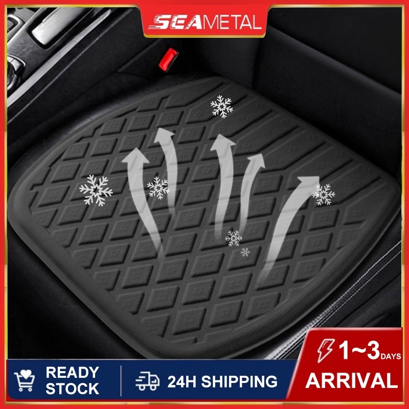 Seametal Cooling Car Seat Cover Breathable Cold Gel Cushion Summer Car Anti-slip Protection Front Seat Cover