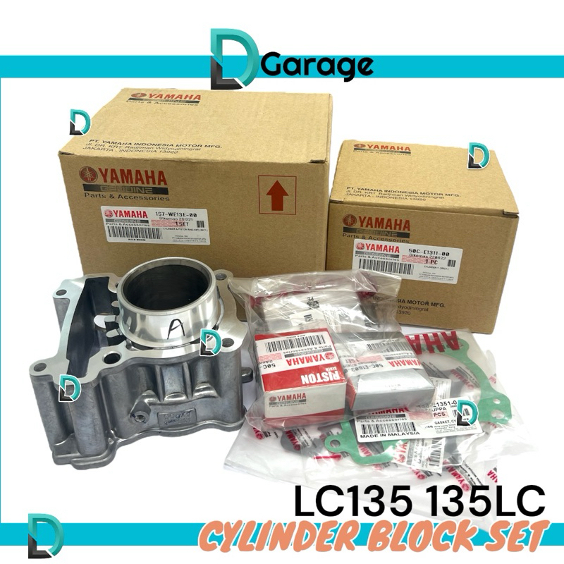 YAMAHA LC135 135LC V1 - V7 STD BLOCK SET STANDRAD CYLINDER BLOCK SET FULL SET LC5S LC2 LC4S