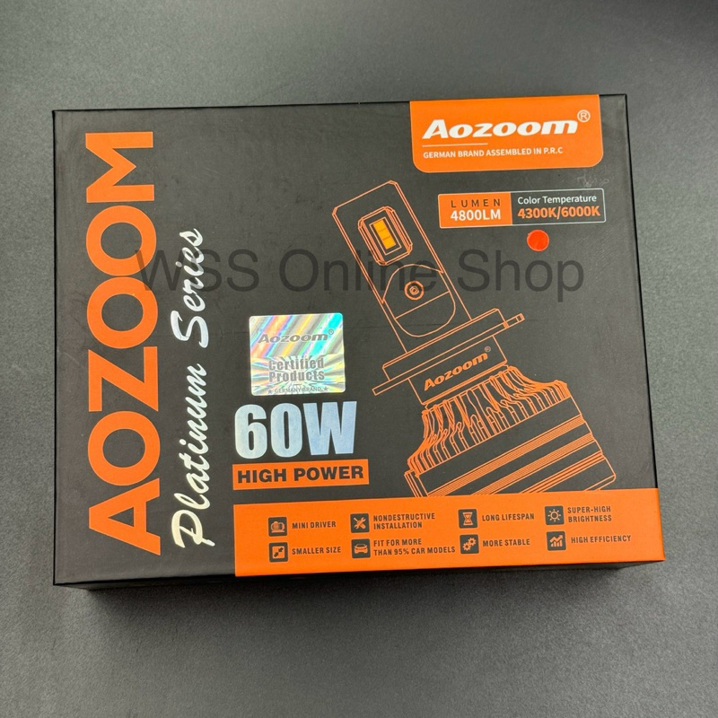 AOZOOM Platinum Series LED Lightbulb (60W / 4300K / 4800LM)
