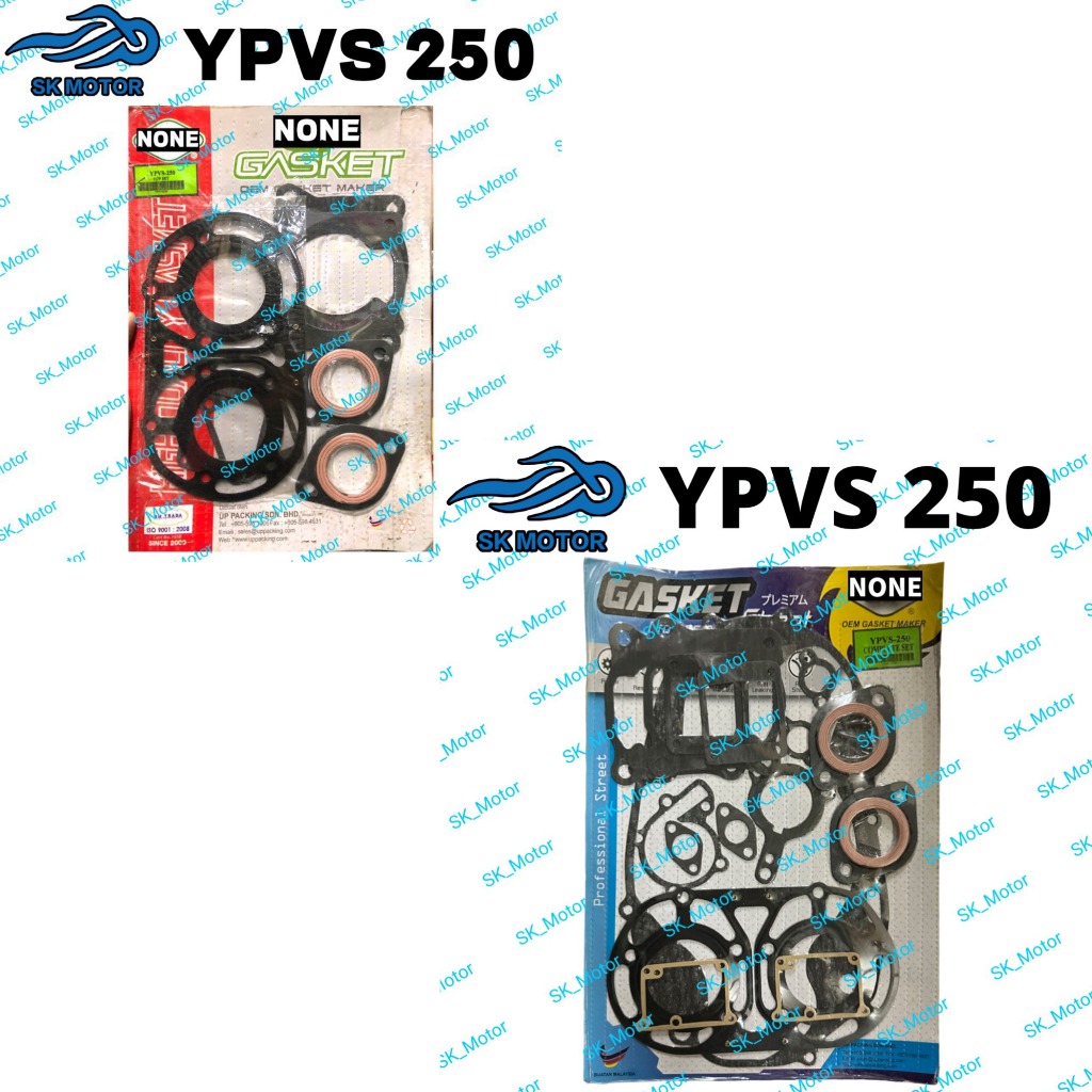 Yamaha YPVS250 YPVS 250 ชุดด้านบน Overhaul Enjine หัวปะเก็นบล็อกครบชุด O-ring ปะเก็นไอเสีย
