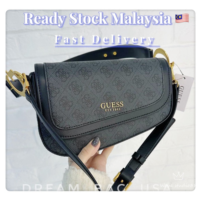 Guess Factory G Dream กระเป๋าถือผู้หญิง Flap Shoulders bag กระเป๋าสะพายข้าง