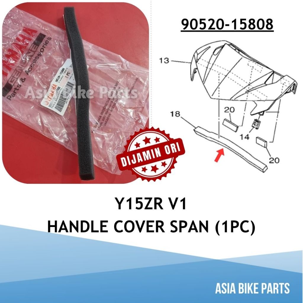 Yamaha Y15ZR V1 ครอบแฮนด์แดมเปอร์ / Span Kepala - 90520-15808
