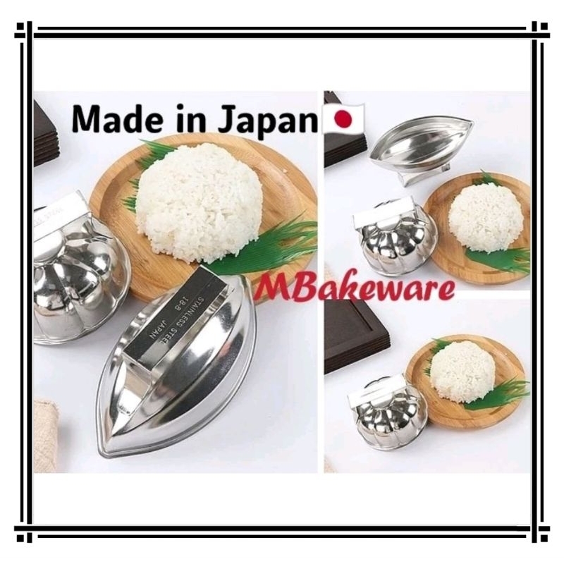 MBaakerwareสแตนเลสข้าวญี่ปุ่นMouldอาหารMould Melon Shapeดอกไม้รูปร่างญี่ปุ่นOmuriceไข่เจียวMould 蛋包模