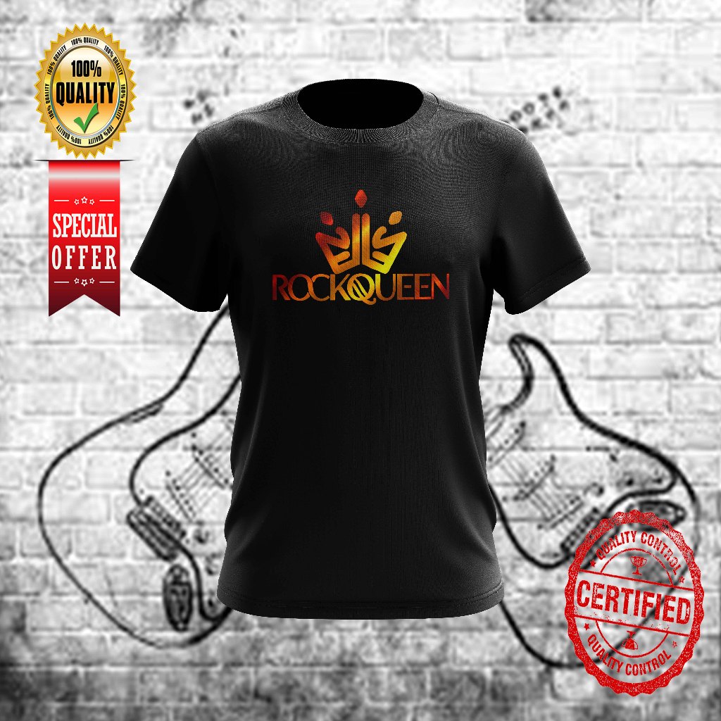 ELLA Rock Queen Gold design 9 TSHIRT ROUND NECK FOR ALL