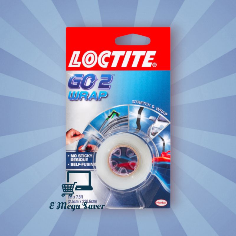 Loctite Go2 Self-fusing Repair Wrap (2.5 x 228.6cm)(1in x 7.5ft)