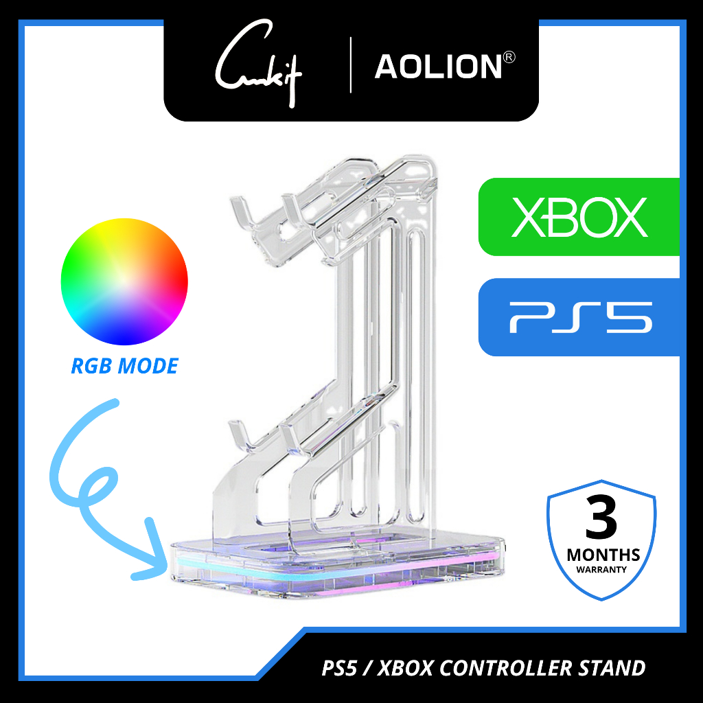 AOLION RGB Controller ขาตั้งจอแสดงผลสนับสนุน xbox ps5 ps4 nintendo switch pro controller dualsense s