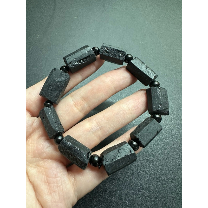คริสตัล 4ยู 🍀🍀U799 Black Qinu Nimu Raw Black Tourmaline ( Black Tourmaline)🍀🍀