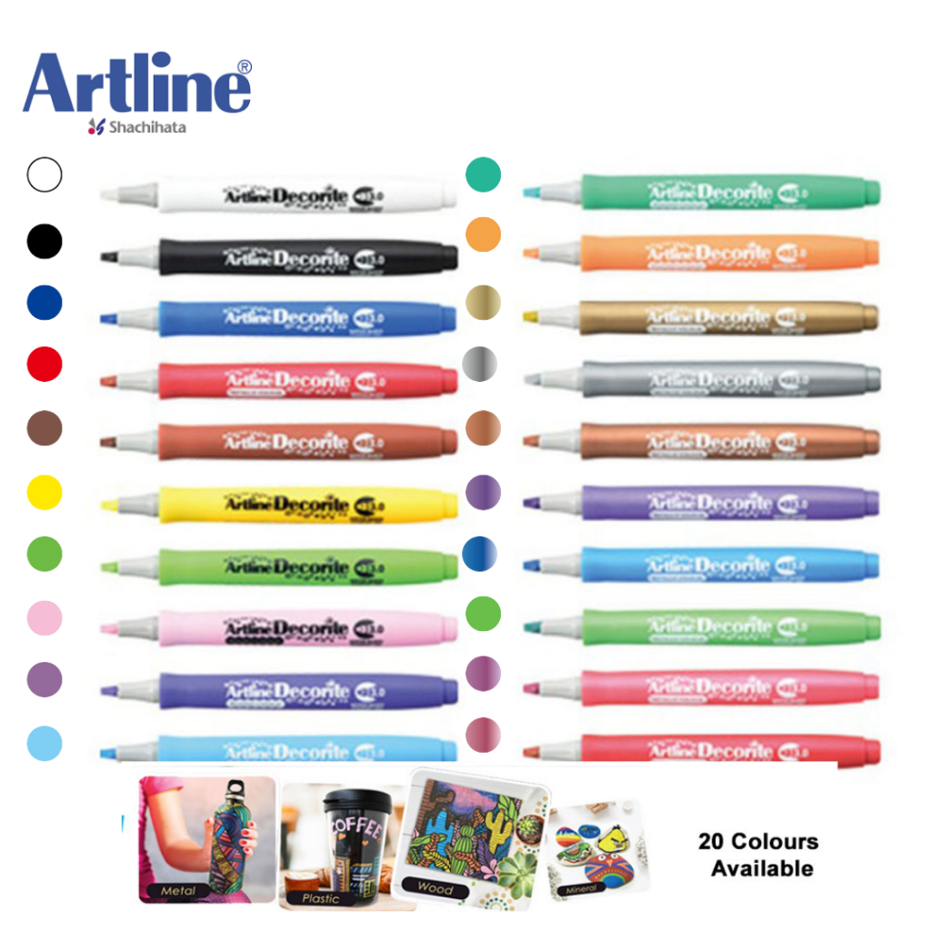 ARTLINE DECORTITE MARKER / 1.0 POINT / BRUSH POINT