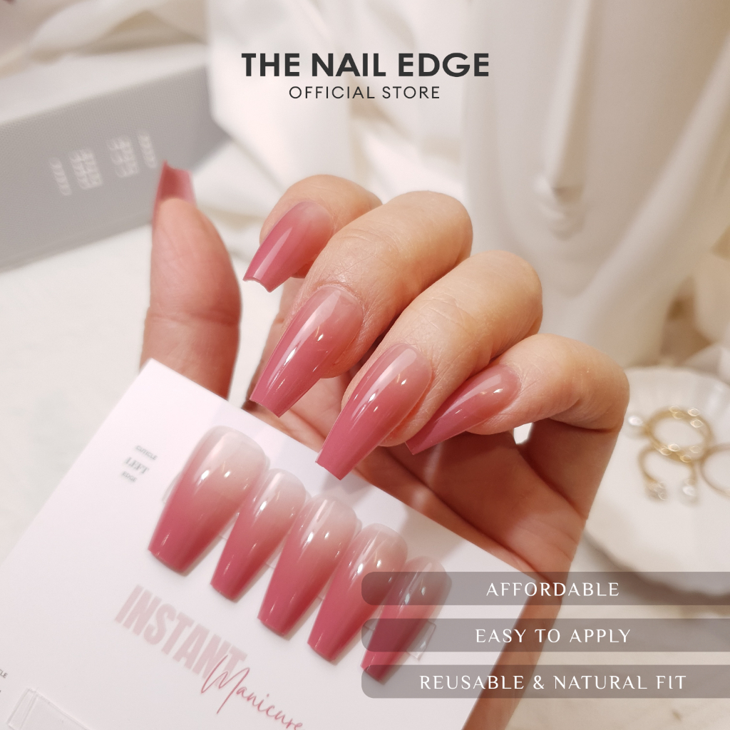 TheNailEdge Ombre Long Coffin Press On Nails - 7 Designs