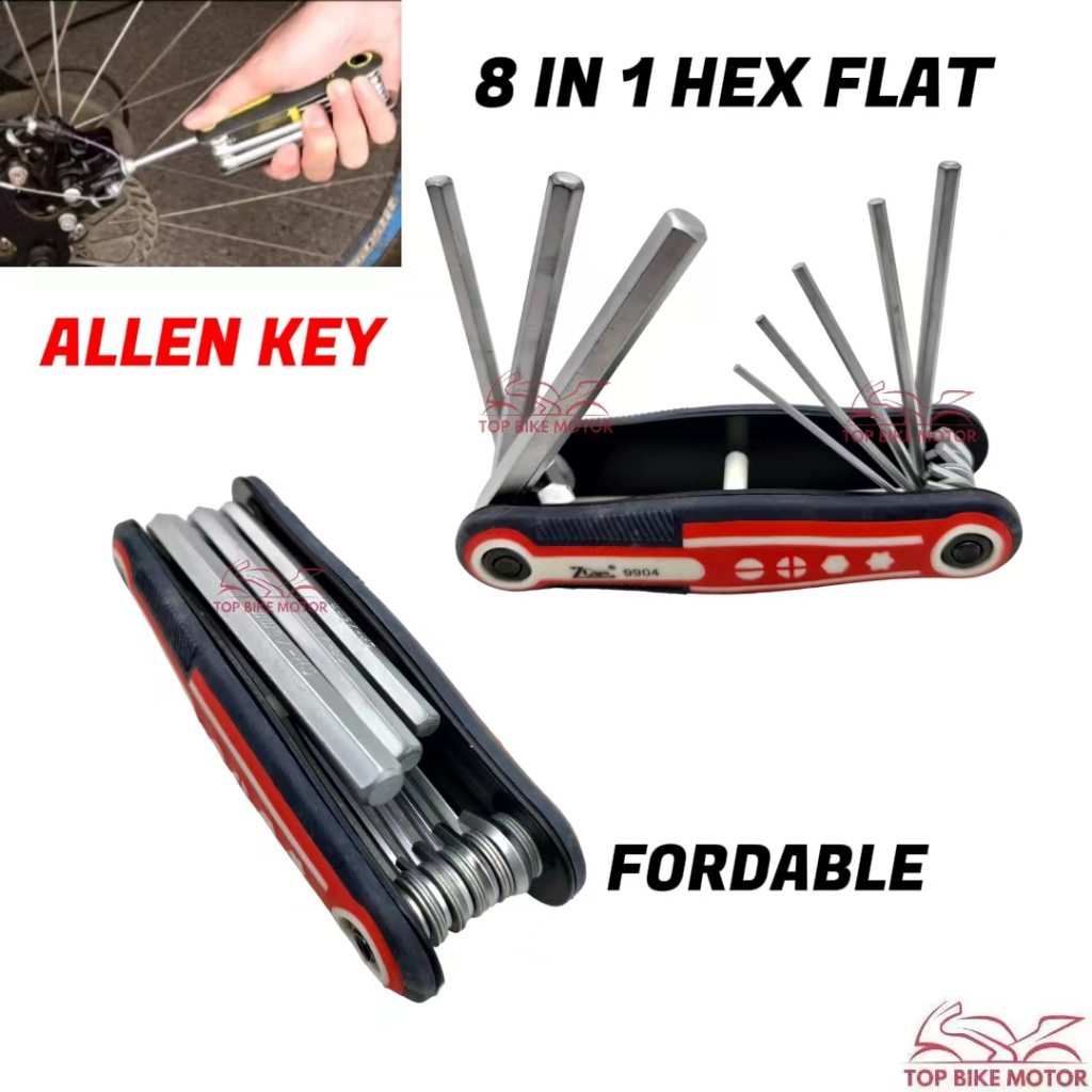 ALLEN KEY SPANNER ALLEN WRENCH SET CAR BICYCLE REPAIR ชุดเครื่องมือ [8 ชิ้น/1 ชุด]
