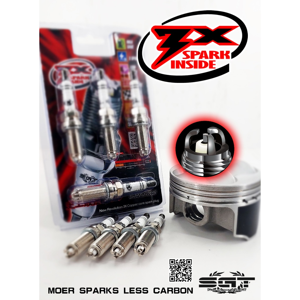 SGT 3X SPARK PLUG LZKAR7CX สําหรับ HONDA CRV 2013 2014 2015 - HRV 2015 2016 2017 2018 - LZKAR7CX 4 ช