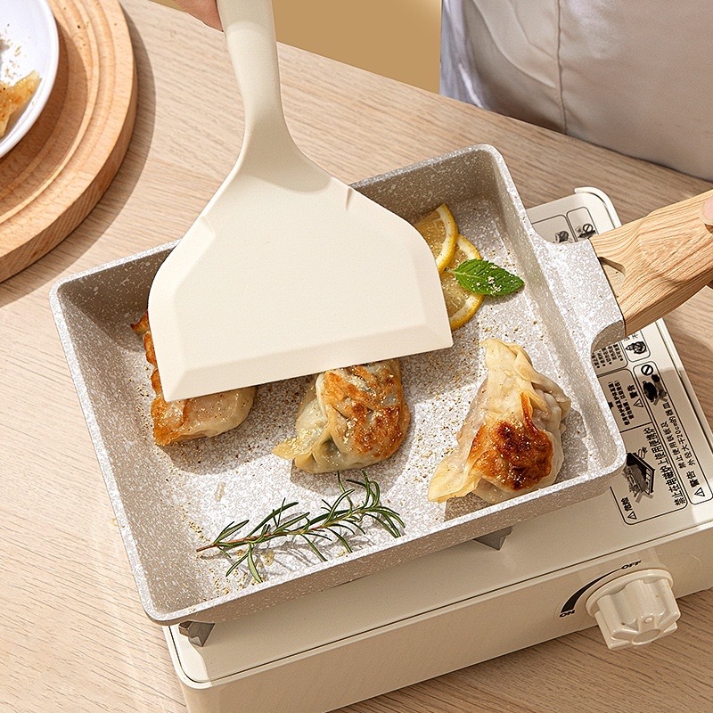 ZPLUS กว้างซิลิโคนทามาโกะยากิไข่แพนเค้กไม้พายไม่ติดเทอร์เนอพลั่วมีดโกนแบน Turner 玉米子锅