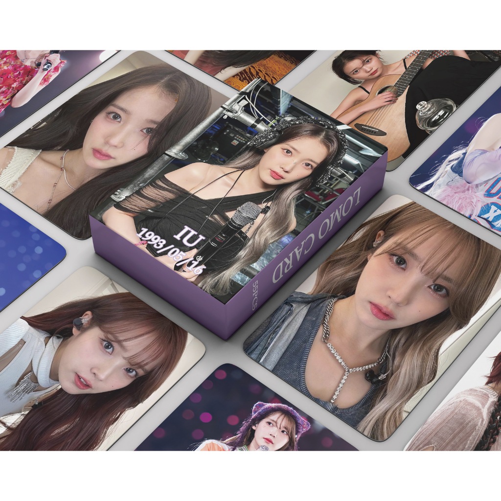 Iu Lomo Card 54 ชิ้นอัลบั้ม Photocards The Winning SG 2024 Golden Hour Lilac SG 2022