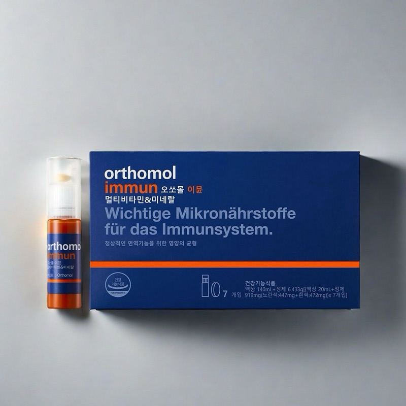 [Orthomol] Immun Powder Multivitamin & Mineral 7days 免力合生 epenoval Storage 口液+片剂 维天