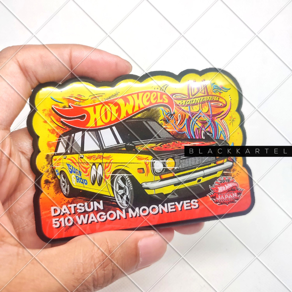 ตู้เย็น Magnet Collection No.2 [ BRE DATSUN 510 WAGON MOONEYES HOT WHEELS ] Strong Magnet Epoxy / BL