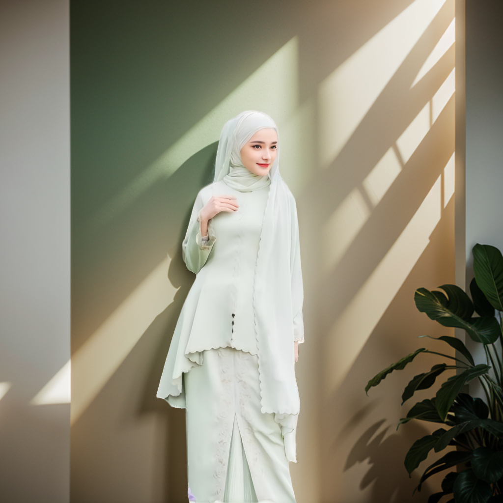 Modern Baju Kurung 2025 STOKK - เย็บปักถักร้อยทองพิเศษสําหรับงานแต่งงาน, หมั้น & Raya! เสื้อผ้าkurungviral