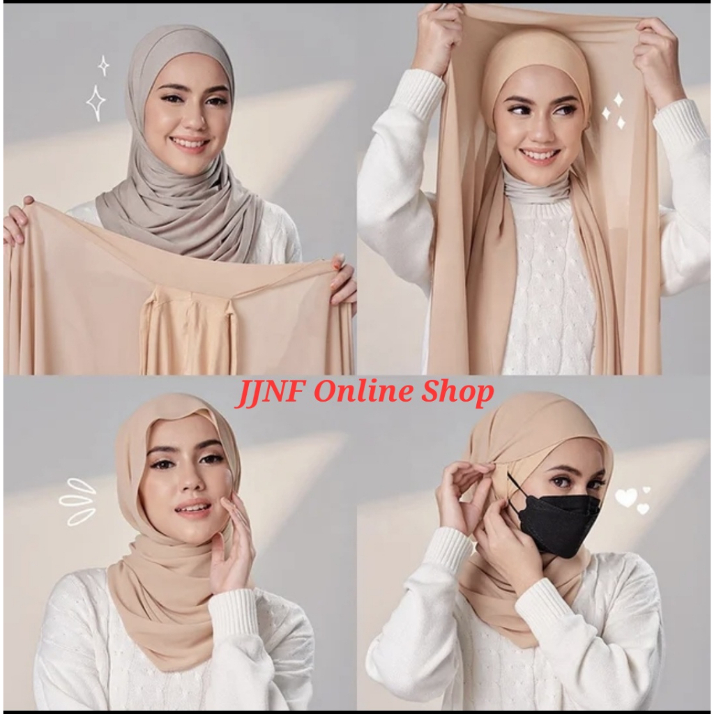 SHAWL KEKNIS SHAWL HEAVY CHIFON SHAWL PLAIN TUDUNG SELENDANG MUSLIM WANITA SHAWL HIJAB
